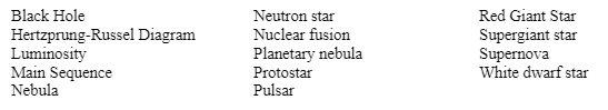 starlifecyclevocab