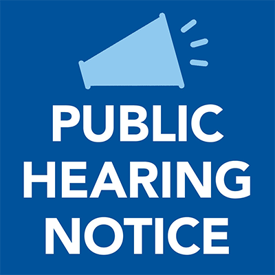  Public hearing announcement